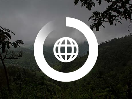 En symbol för klimat på en mörk bakgrund