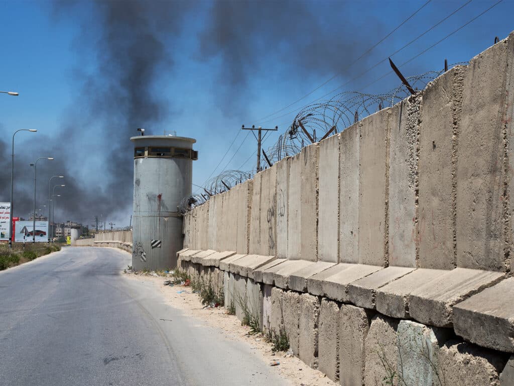 Foto: Claes Herrlander separationsmur vid Ramallah